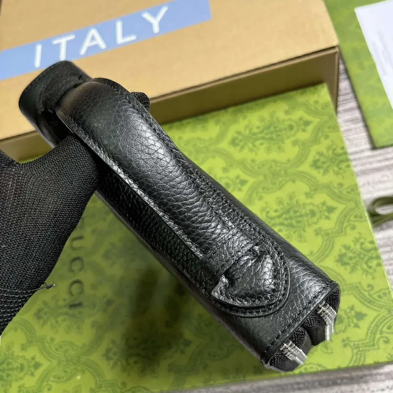 Gucci 751760 Jumbo GG Travel Document Case Black