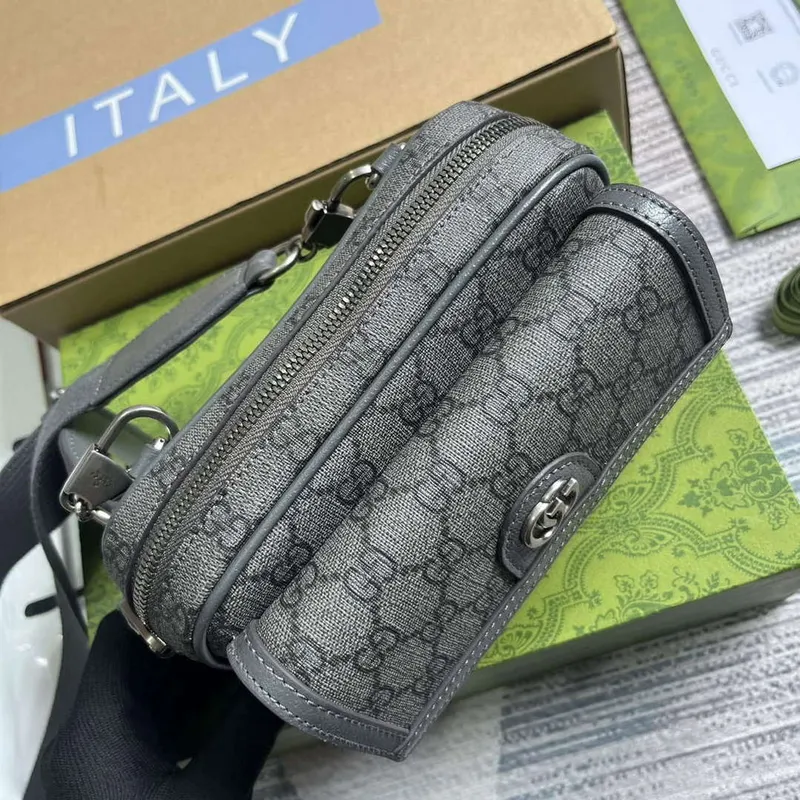 Gucci 746308 Ophidia GG Mini Bag Grey
