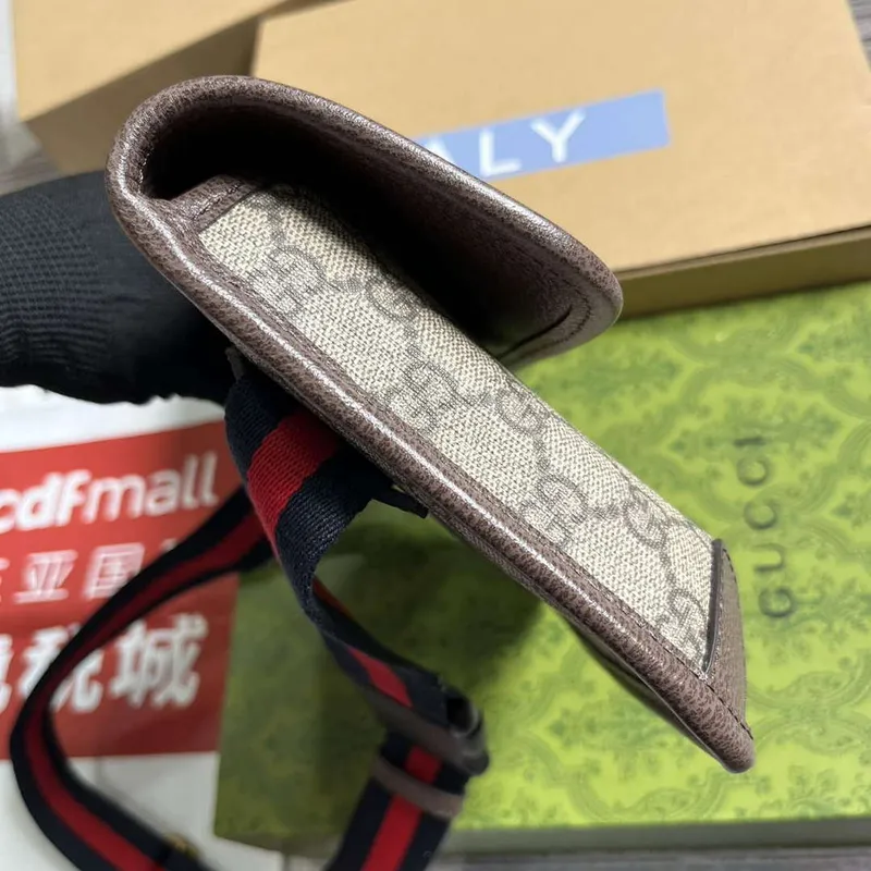 Gucci 752597 Ophidia GG Small Belt Bag Brown