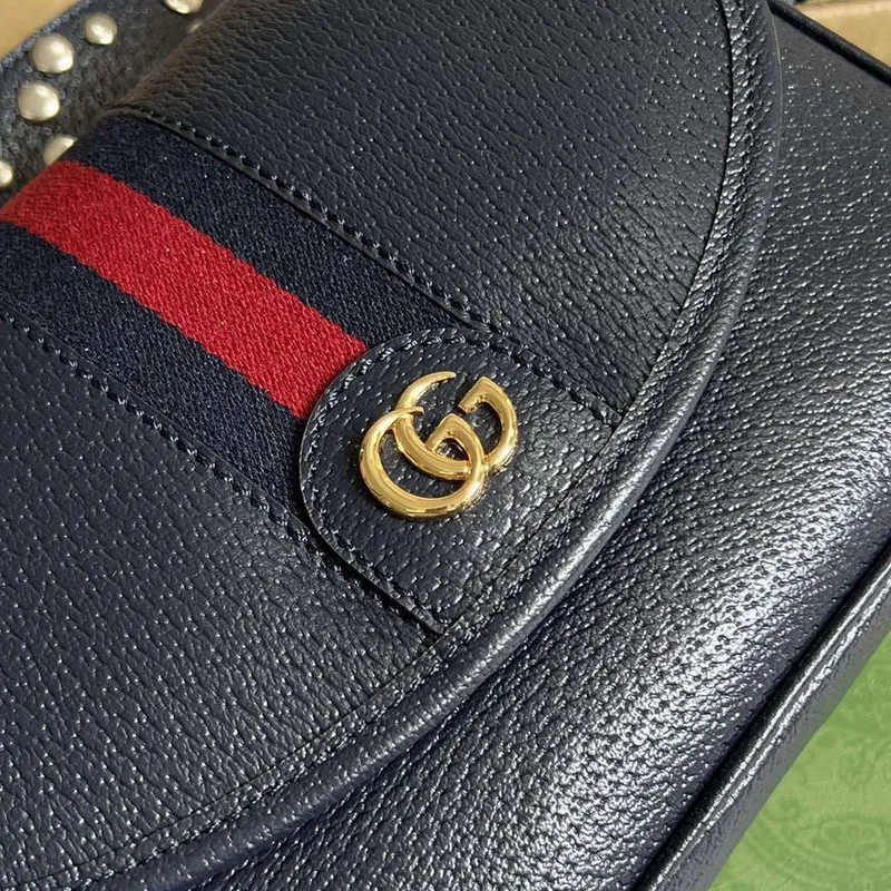 Gucci 722117 Ophidia Mini Gg Shoulder Bag Navy Blue