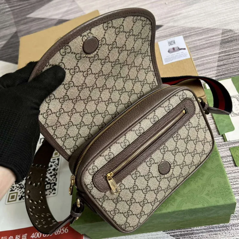 Gucci 722117 Ophidia Mini Gg Shoulder Bag Brown