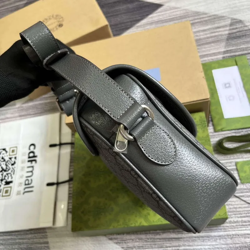 Gucci 724704 Ophidia Messenger Bag Grey