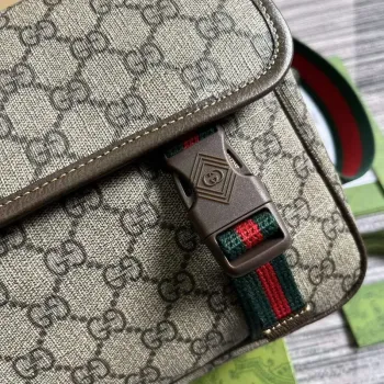 Gucci 760123 GG Messenger Bag Bronw