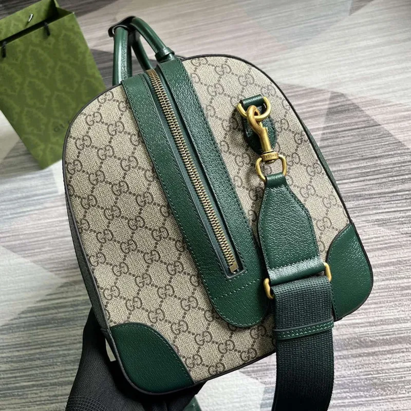 Gucci 724642 Mini GG Canvas Small Duffle Bag Green