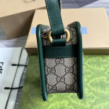 Gucci 751914 Mini GG Canvas Mini Shoulder Bag Green