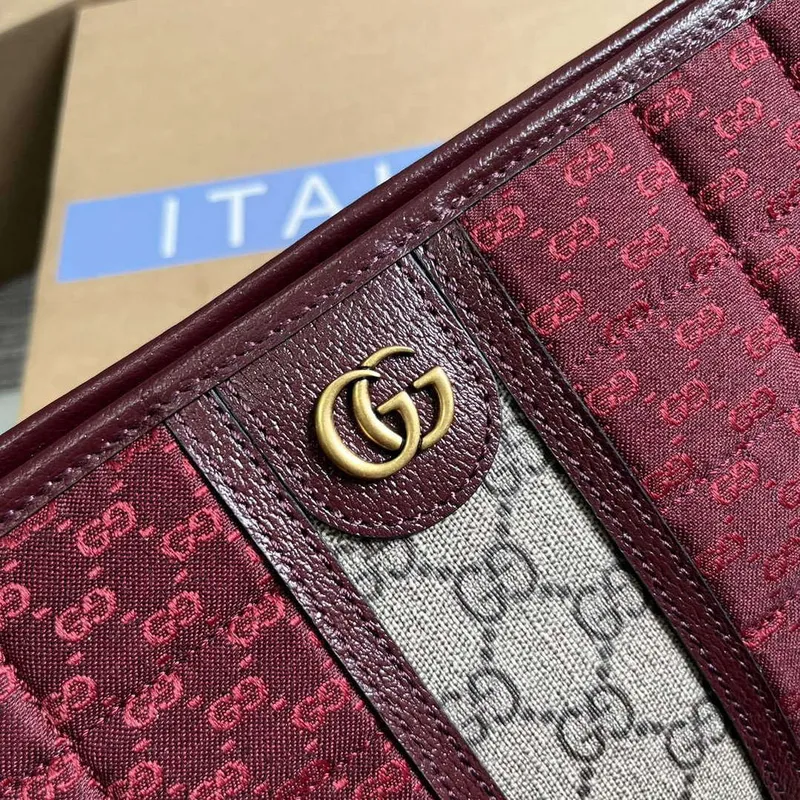 Gucci 751912 Mini GG Canvas Pouch Red