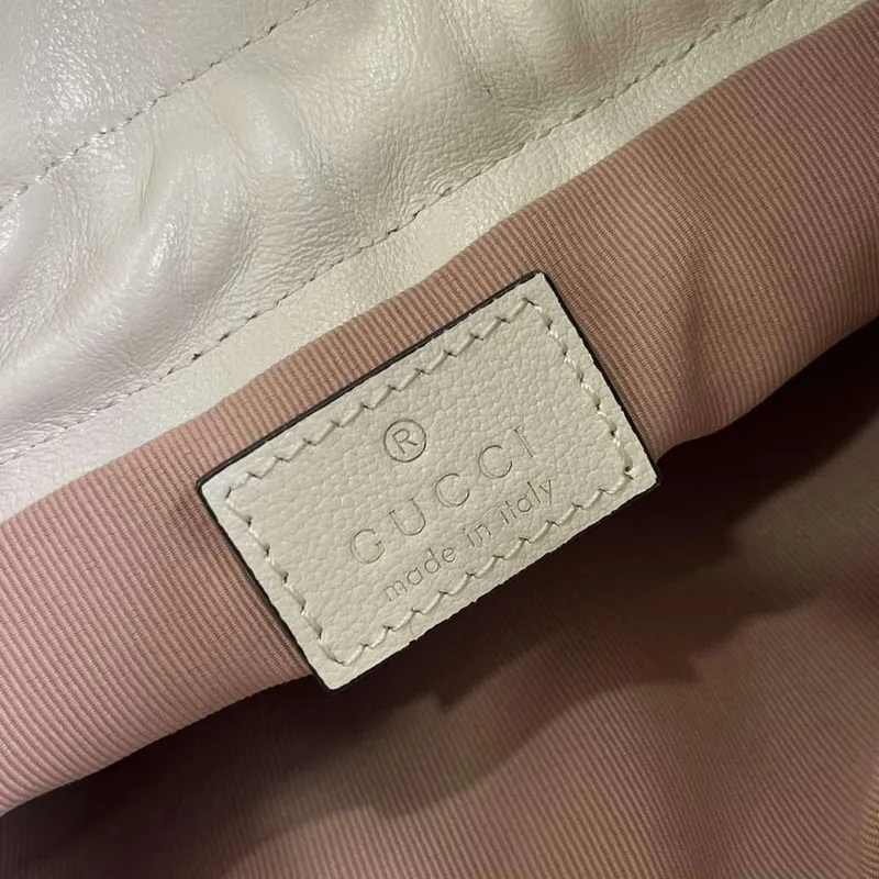 Gucci 760313 Gucci Blondie Mini Bucket Bag White