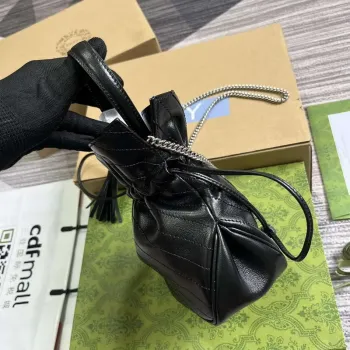 Gucci 760313 Gucci Blondie Mini Bucket Bag Black