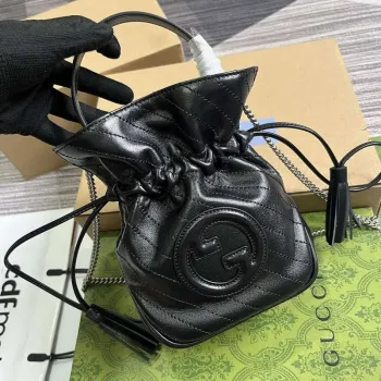Gucci 760313 Gucci Blondie Mini Bucket Bag Black