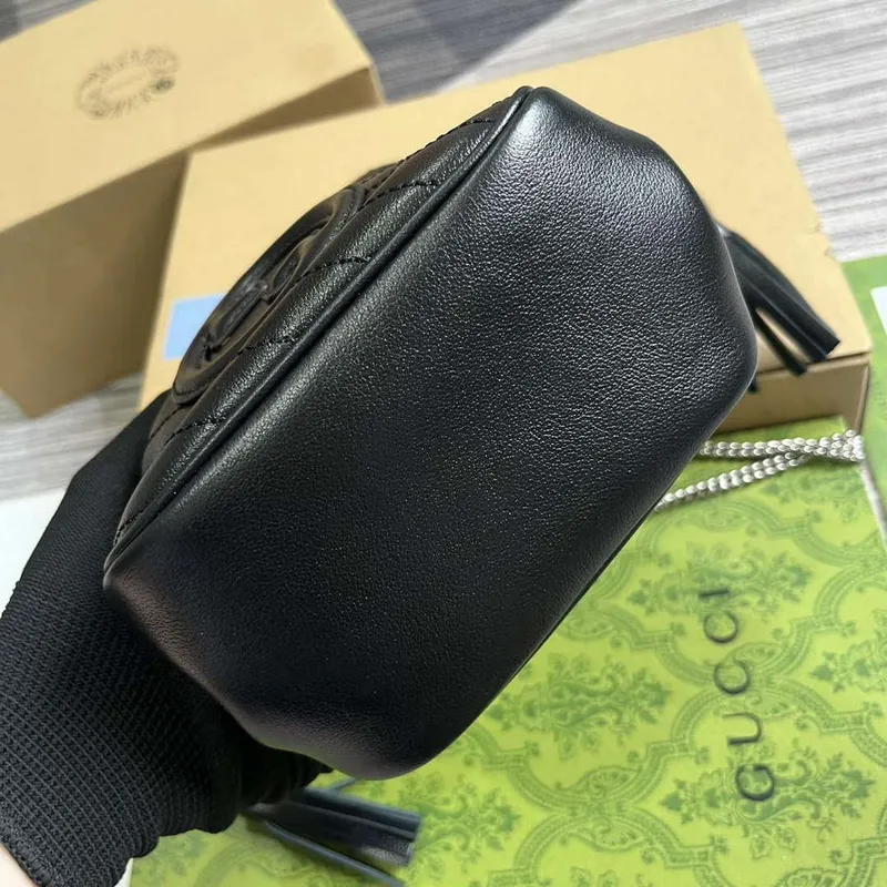Gucci 760313 Gucci Blondie Mini Bucket Bag Black