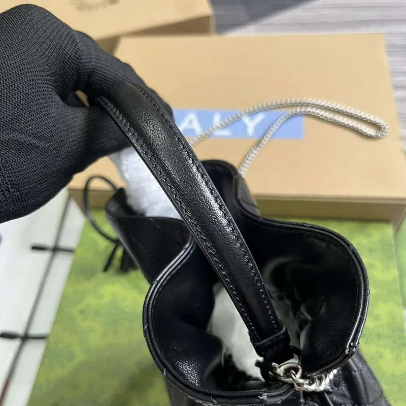 Gucci 760313 Gucci Blondie Mini Bucket Bag Black