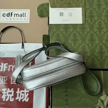 Gucci 742360 Gucci Blondie Small Shoulder Bag Silver