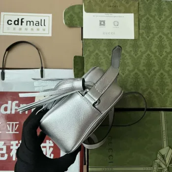 Gucci 742360 Gucci Blondie Small Shoulder Bag Silver