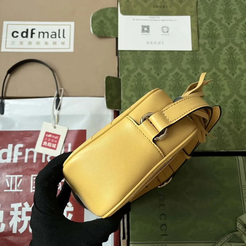 Gucci 742360 Gucci Blondie Small Shoulder Bag Yellow