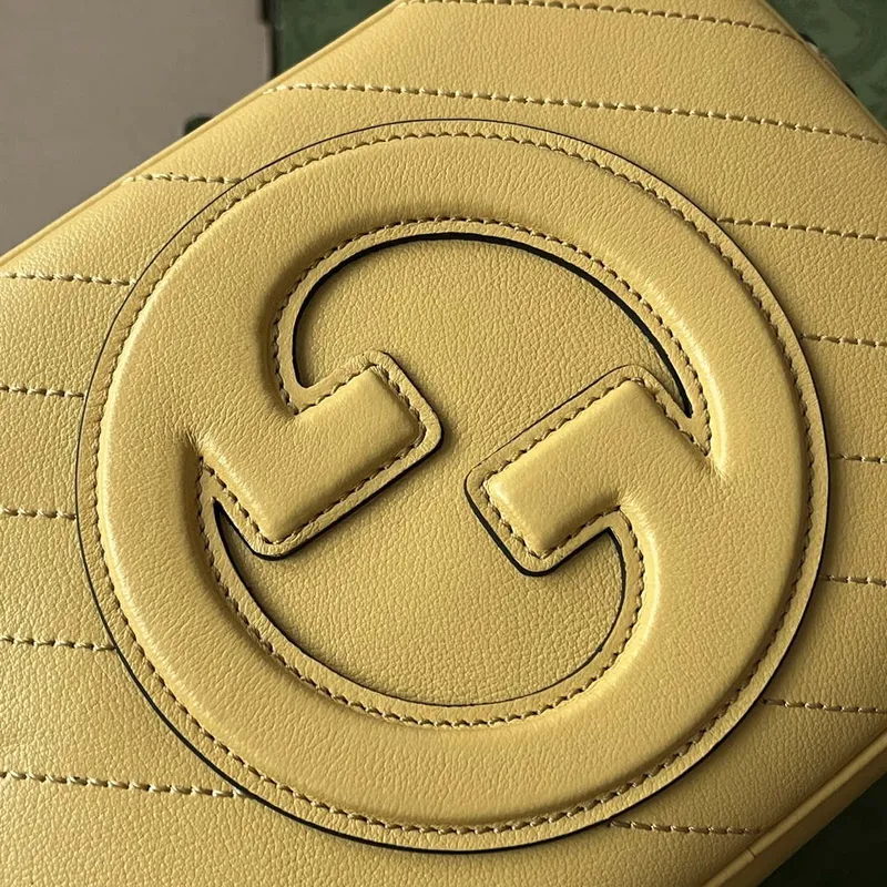 Gucci 742360 Gucci Blondie Small Shoulder Bag Yellow