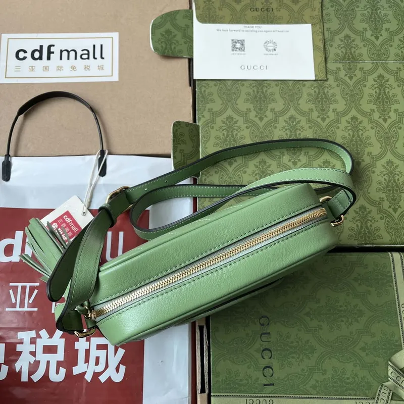 Gucci 742360 Gucci Blondie Small Shoulder Bag Green