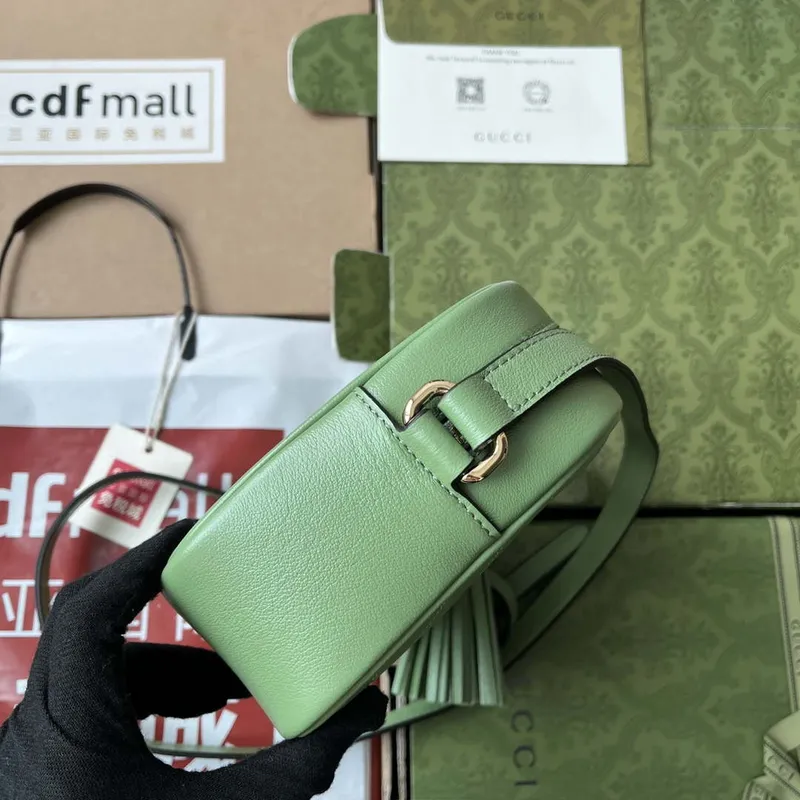 Gucci 742360 Gucci Blondie Small Shoulder Bag Green