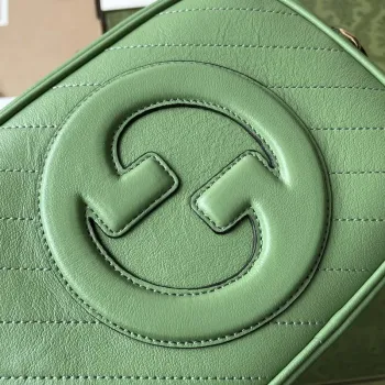 Gucci 742360 Gucci Blondie Small Shoulder Bag Green