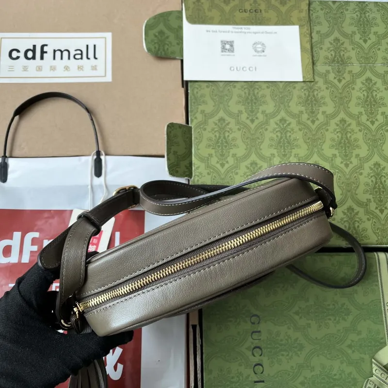 Gucci 742360 Gucci Blondie Small Shoulder Bag Dark Green