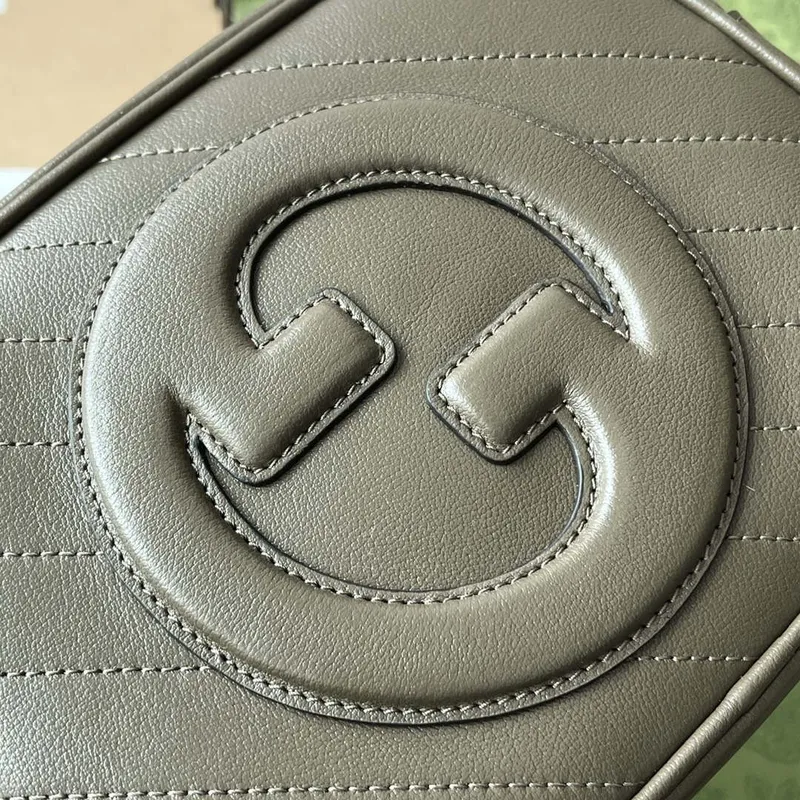 Gucci 742360 Gucci Blondie Small Shoulder Bag Dark Green