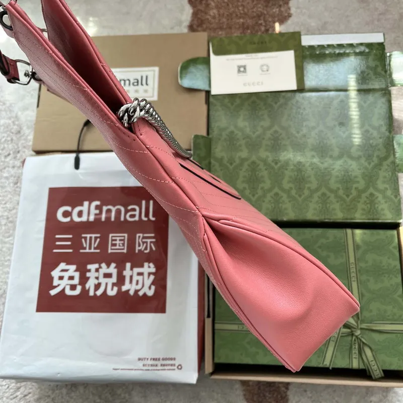 Gucci 751516 Blondie Medium Tote bag in Pink leather