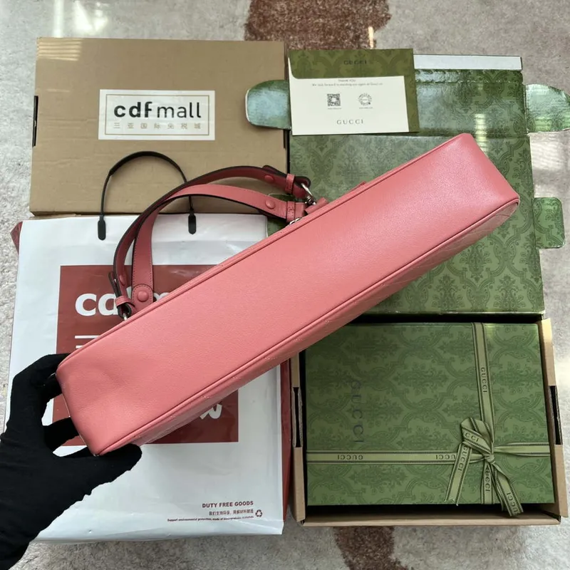 Gucci 751516 Blondie Medium Tote bag in Pink leather