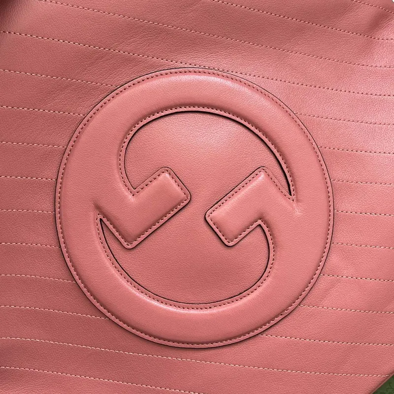 Gucci 751516 Blondie Medium Tote bag in Pink leather