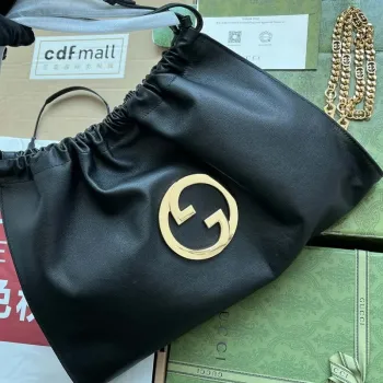 Gucci Deco medium tote bag GG 746210 in Black leather