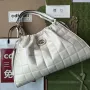 Gucci 746210 Gucci Deco medium tote bag in White Leather
