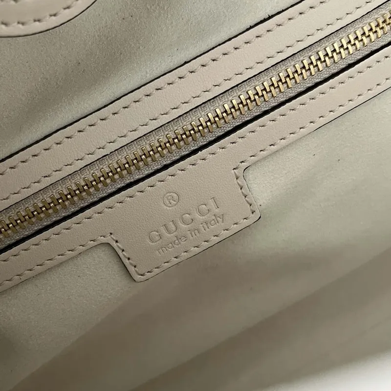 Gucci 746210 Gucci Deco medium tote bag in White Leather