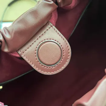 Gucci 746210 Gucci Deco medium tote bag in Wine red leather