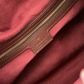 Gucci 746210 Gucci Deco medium tote bag in Wine red leather