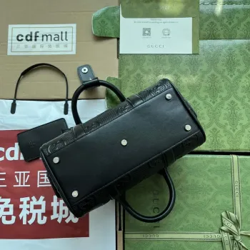 Gucci 725292 Jumbo GG Mini Embossed Bag Black