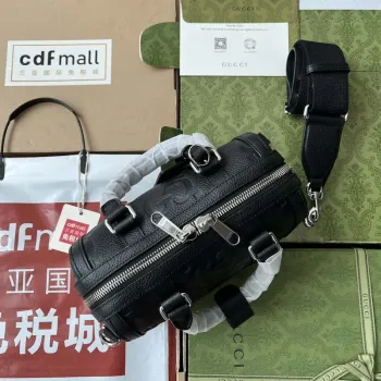 Gucci 725292 Jumbo GG Mini Duffle Bag Black