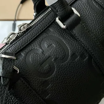 Gucci 725292 Jumbo GG Mini Duffle Bag Black