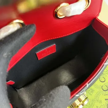 Gucci  741457 Gucci Deco Mini Shoulder Bag Red&white