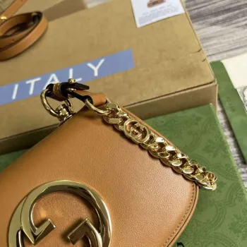 Gucci 724645 Gucci Blondie Mini Shoulder Bag Brown