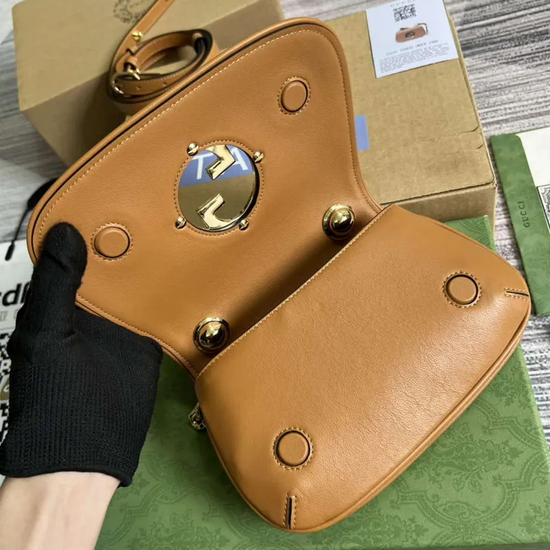 Gucci 724645 Gucci Blondie Mini Shoulder Bag Brown