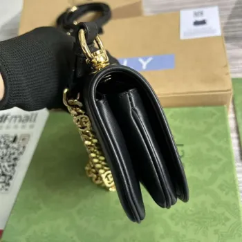 Gucci 724645 Gucci Blondie Mini Shoulder Bag Black