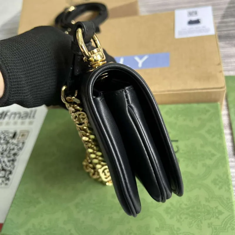 Gucci 724645 Gucci Blondie Mini Shoulder Bag Black