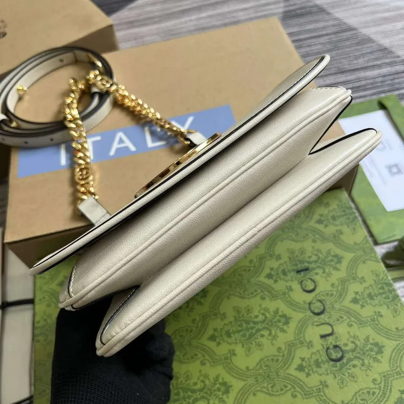 Gucci 724645 Gucci Blondie Mini Shoulder Bag White