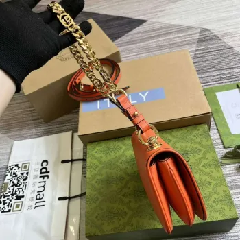 Gucci 724645 Gucci Blondie Mini Shoulder Bag Orange
