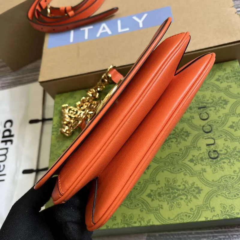 Gucci 724645 Gucci Blondie Mini Shoulder Bag Orange