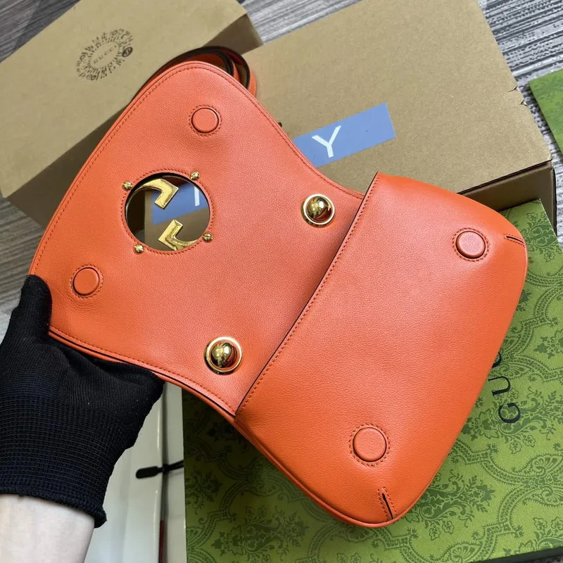 Gucci 724645 Gucci Blondie Mini Shoulder Bag Orange