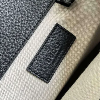 Gucci 739503 Jumbo GG Small Backpack Black