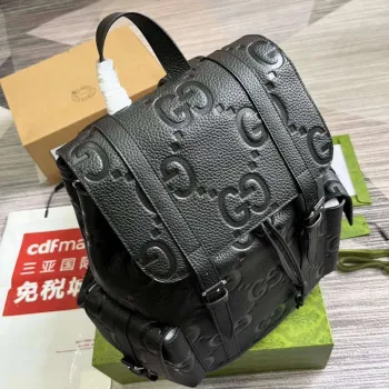 Gucci 625770 Jumbo GG Backpack Black