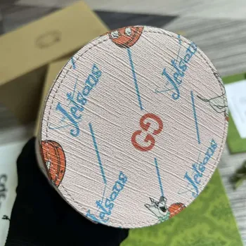 Gucci 752356 Children’s Printed Bucket Bag Pink