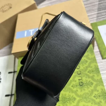 Gucci 746433 GG Marmont Mini Bucket Bag Black
