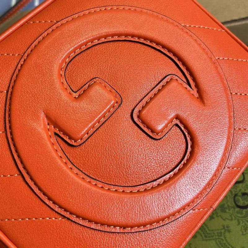 Gucci 744434 Gucci Blondie Top Handle Bag Orange
