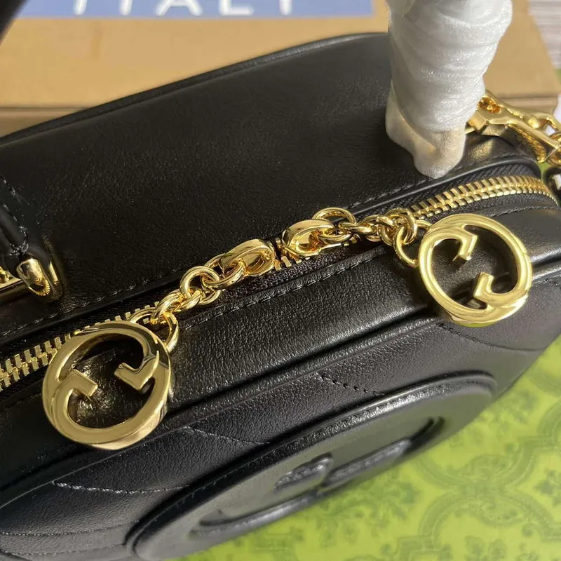 Gucci 744434 Gucci Blondie Top Handle Bag Black